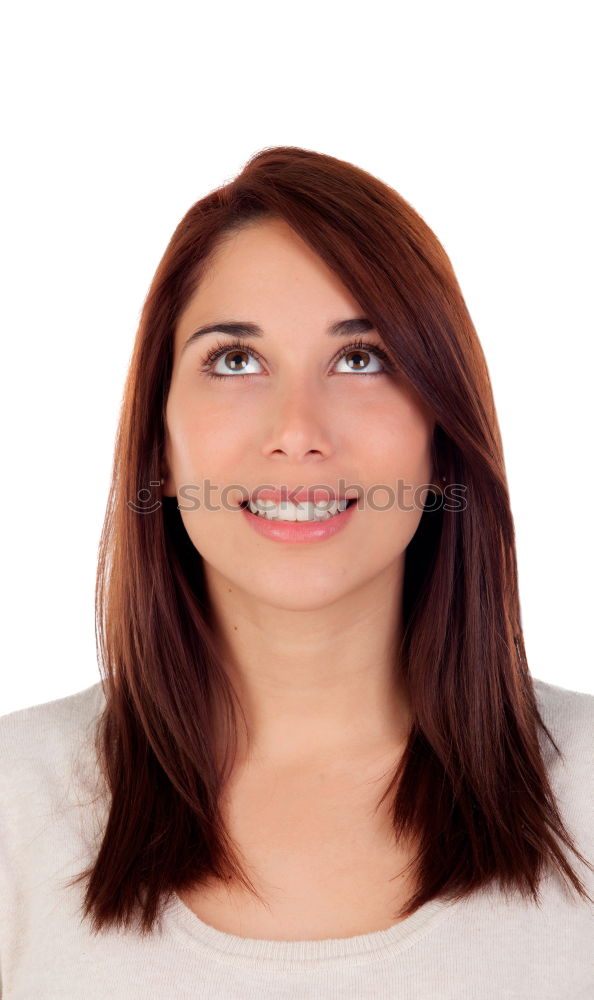 Similar – Image, Stock Photo Smiling red haired Woman Looking at Camera