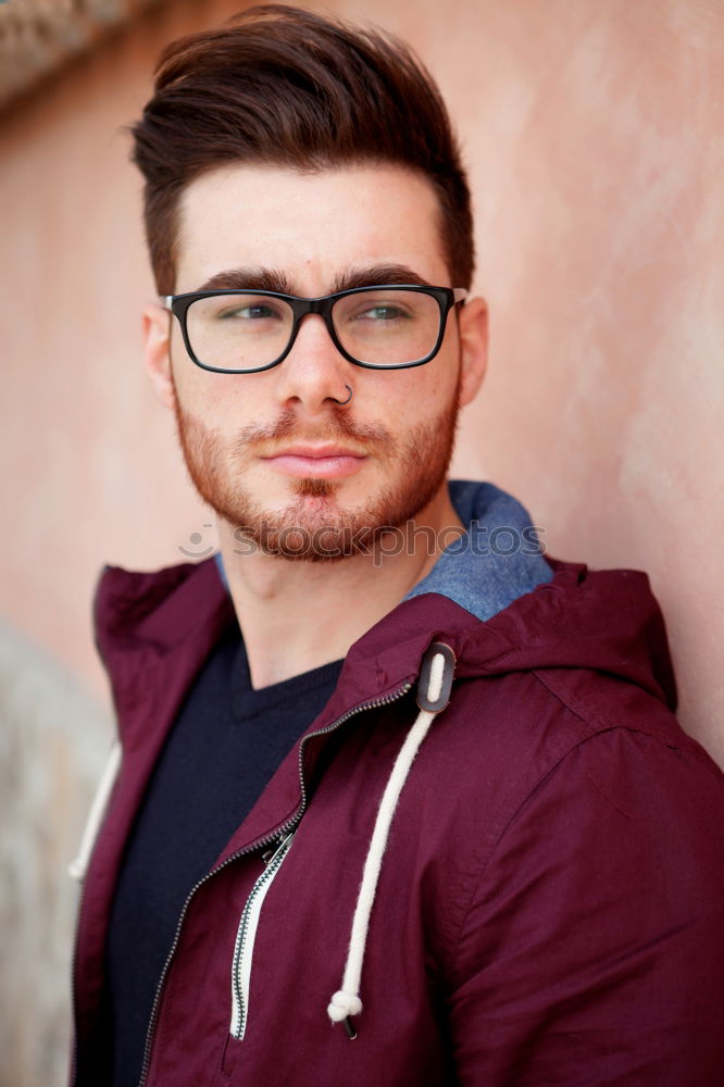 Similar – Cool handsome guy with glasses