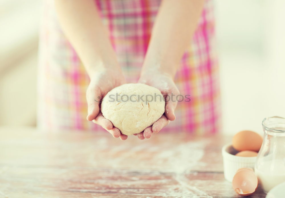 Similar – Image, Stock Photo hands interfere with a ball of yeast dough