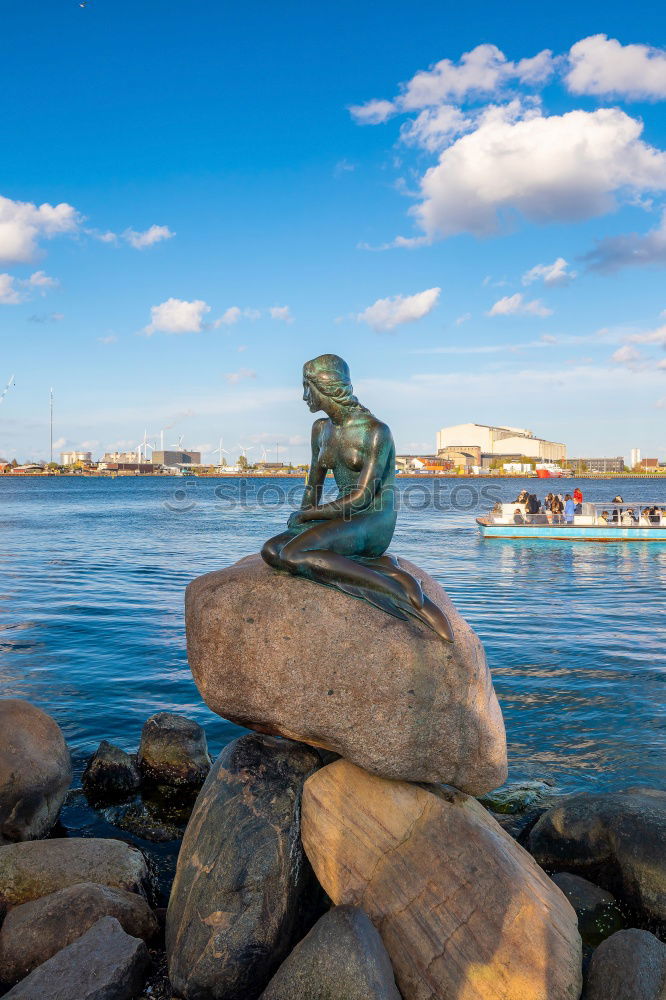 Similar – Image, Stock Photo Little mermaid in Copenhagen, Denmark