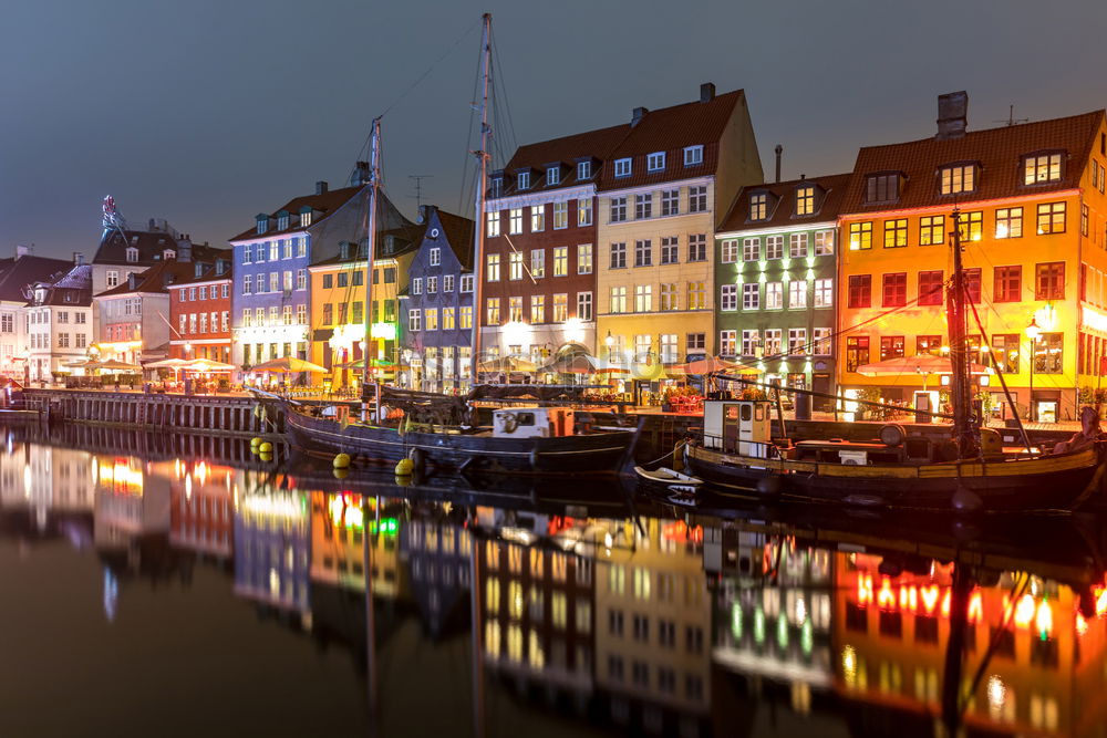 Similar – Image, Stock Photo Nyhavn Copenhagen at night