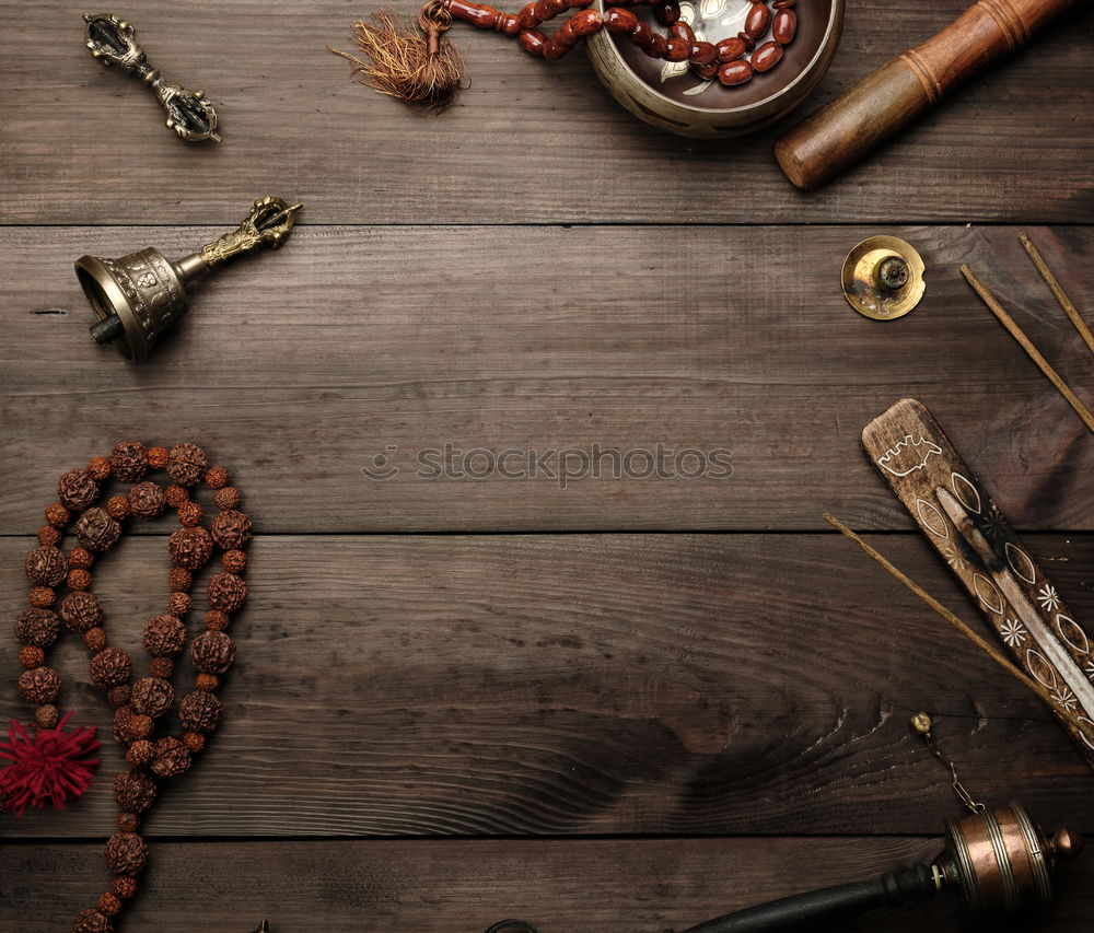 Similar – Image, Stock Photo Tibetan religious objects for meditation