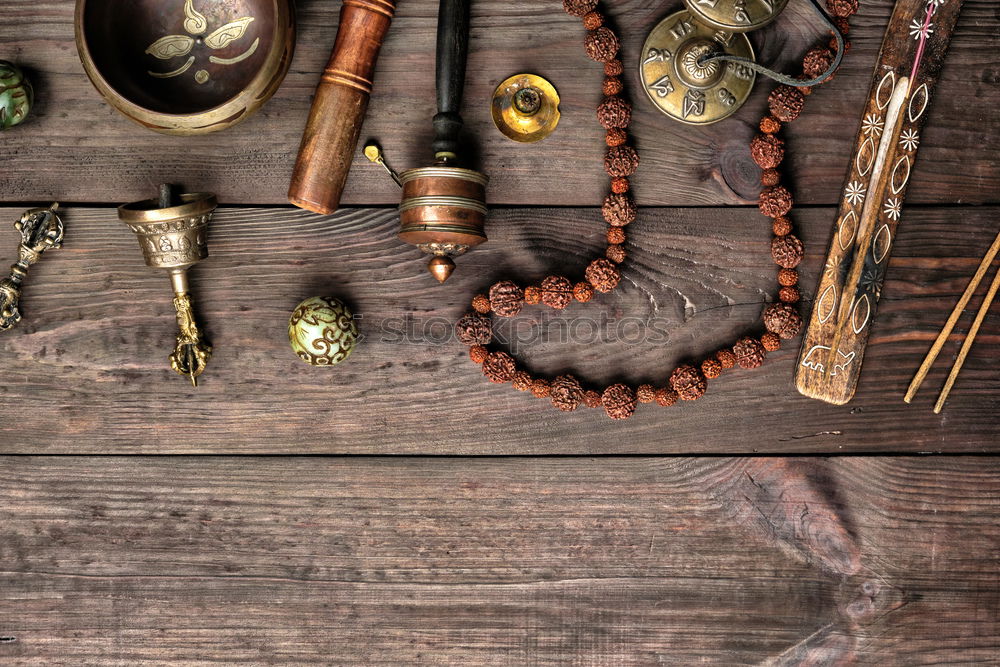 Similar – Image, Stock Photo Tibetan religious musical objects