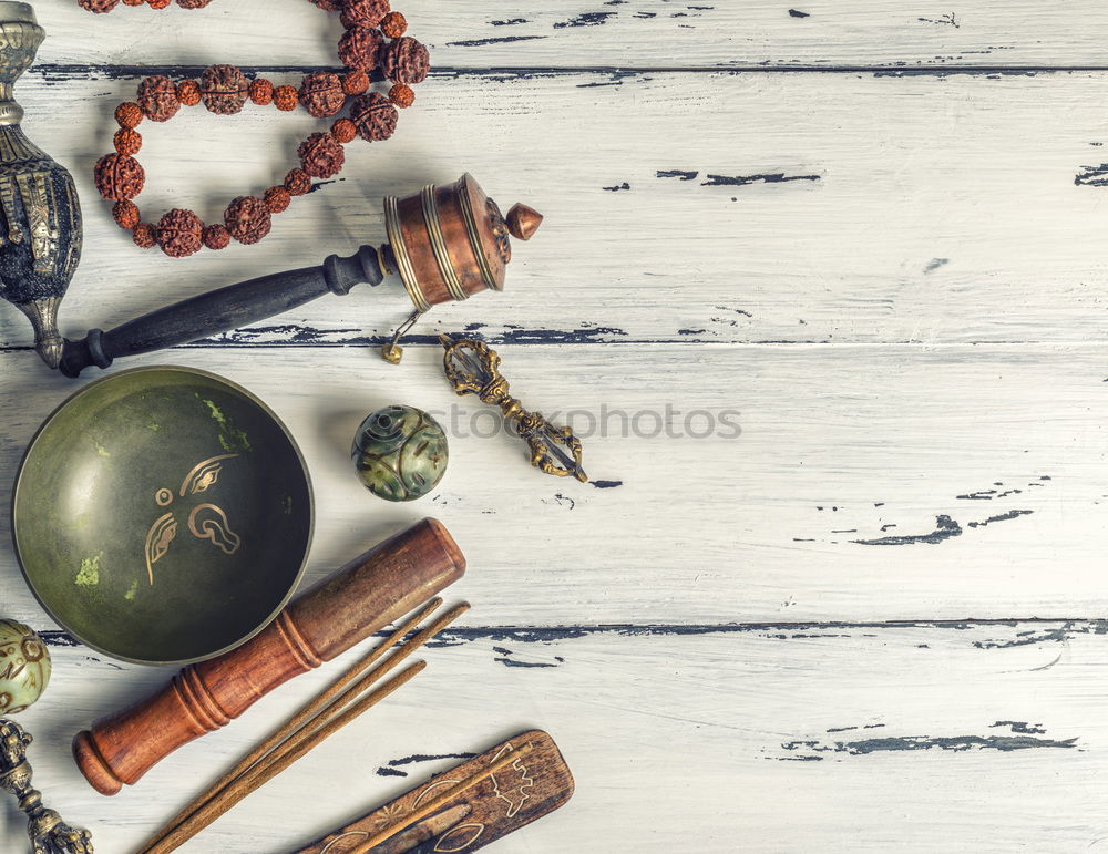 Similar – Image, Stock Photo Tibetan religious musical objects