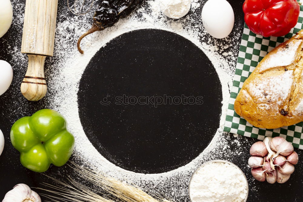 Similar – Image, Stock Photo Ingredients for vegetable soup or broth cooking