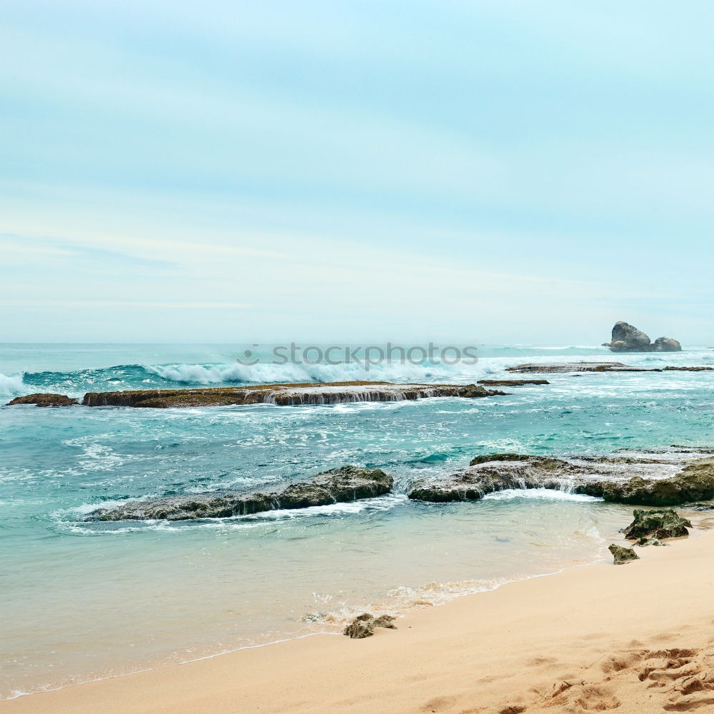 Similar – Image, Stock Photo Beautiful Seascape, Cliffs And Ocean In Algarve, Portugal