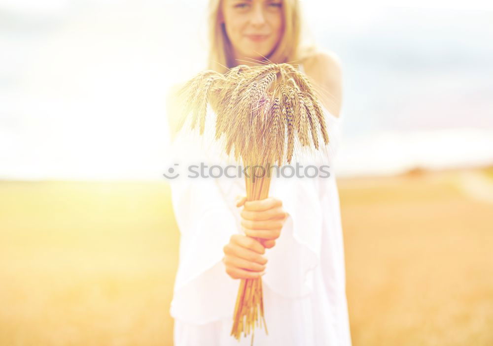 Similar – Image, Stock Photo lonely, pensive teenager sits in a field