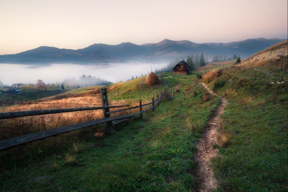 Similar – Hiking trail to Rocca Calascio Castle in Abruzzo