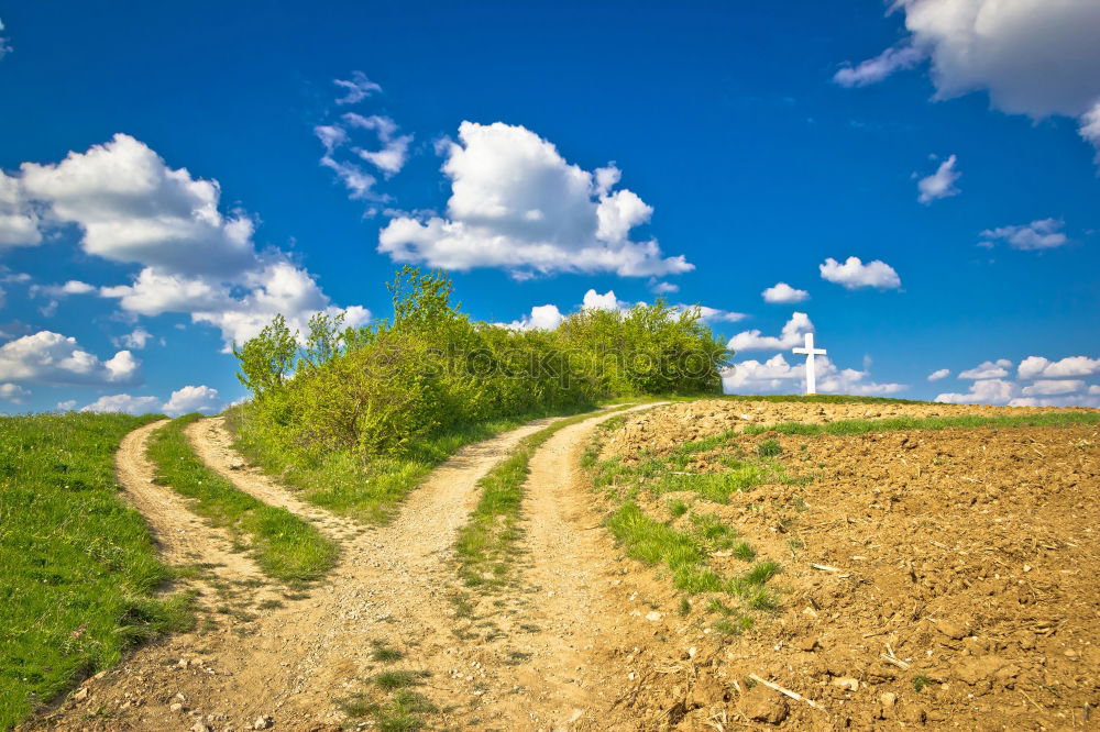 Similar – Paved Road Sky Rock Street