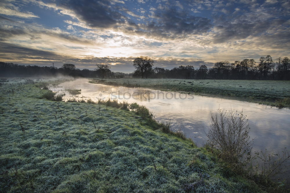 Similar – dawn Morning Morning fog