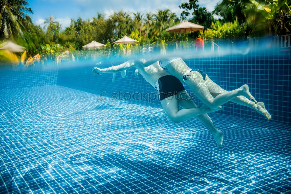 Similar – Woman in lagoon on tropical island