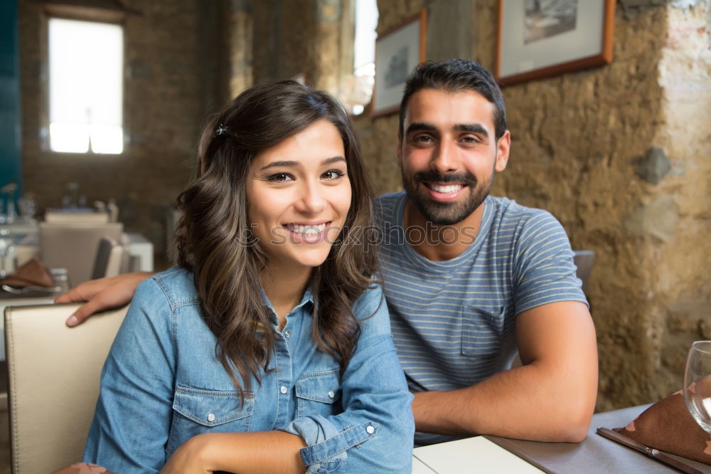 Similar – Image, Stock Photo Young couple having fun on the street