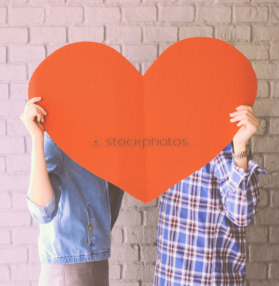 Similar – Image, Stock Photo Interracial couple having fun on the rooftop