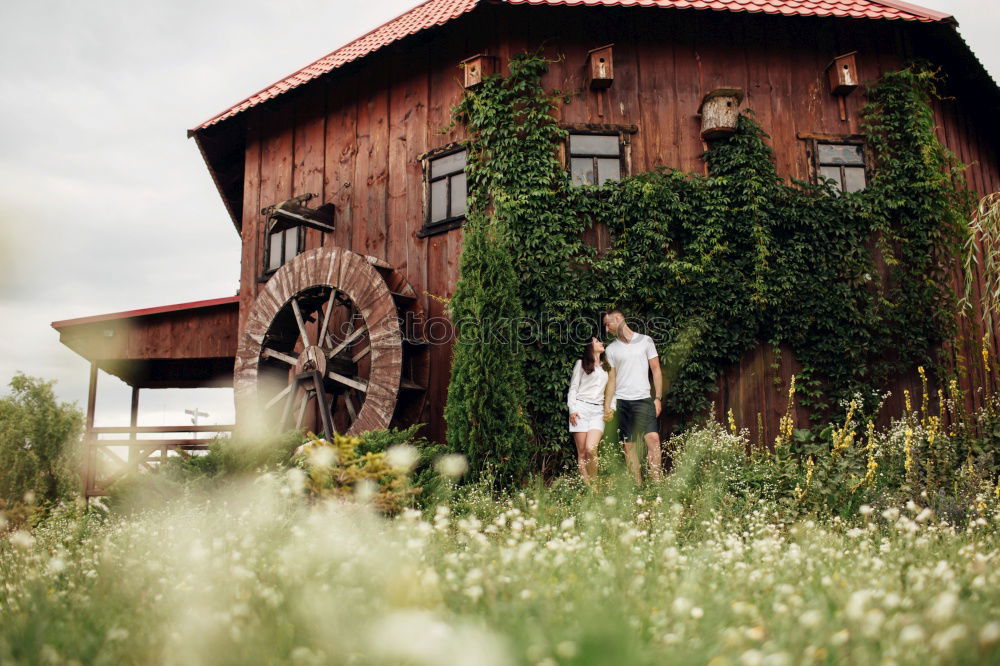 Similar – Couple taking a walk