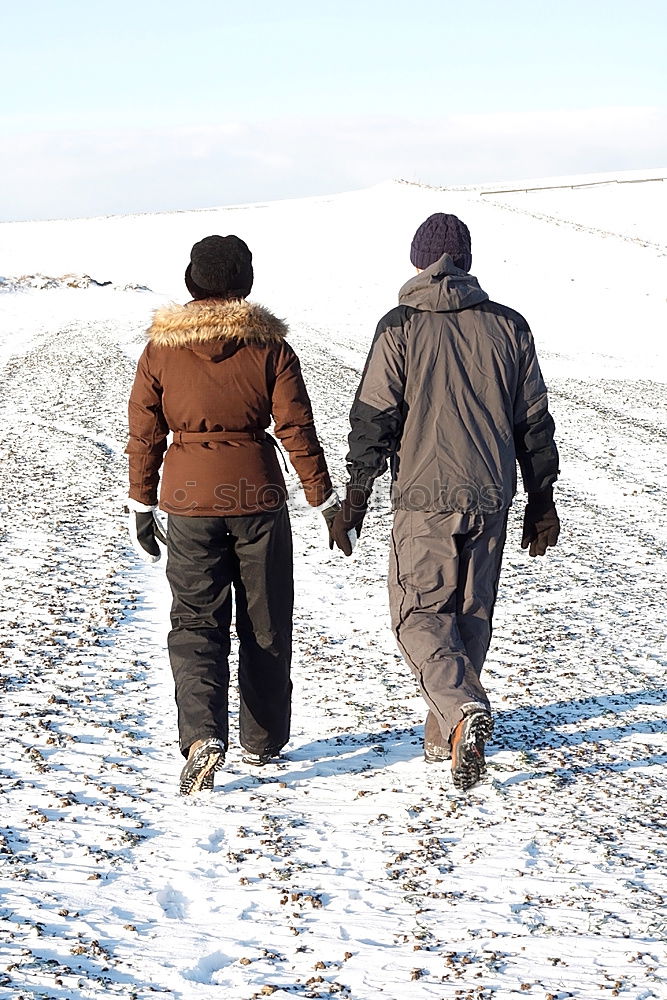 Similar – Image, Stock Photo winter walk Hiking