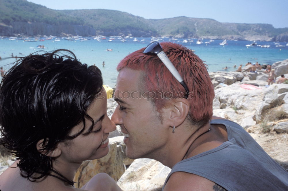 Similar – Image, Stock Photo kiss Homosexual Young man