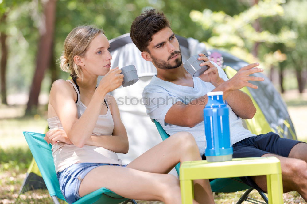 Similar – Image, Stock Photo Spending a vacation on camping