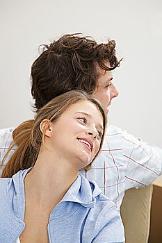 Similar – Image, Stock Photo Teenagers sitting by the map in classroom