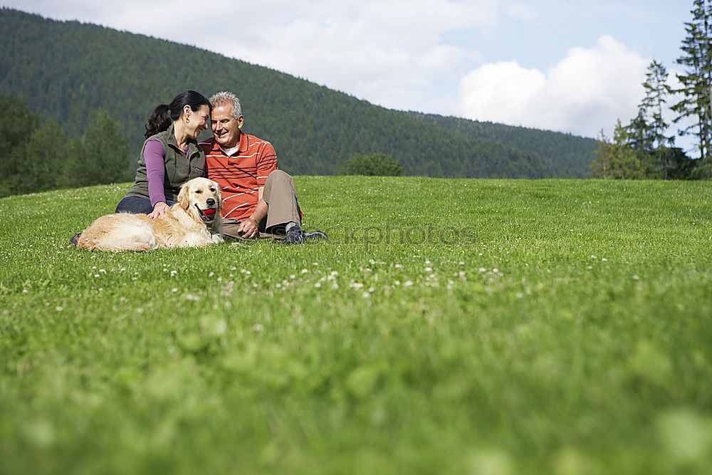 Similar – happy lovers on Holiday in the alps mountains