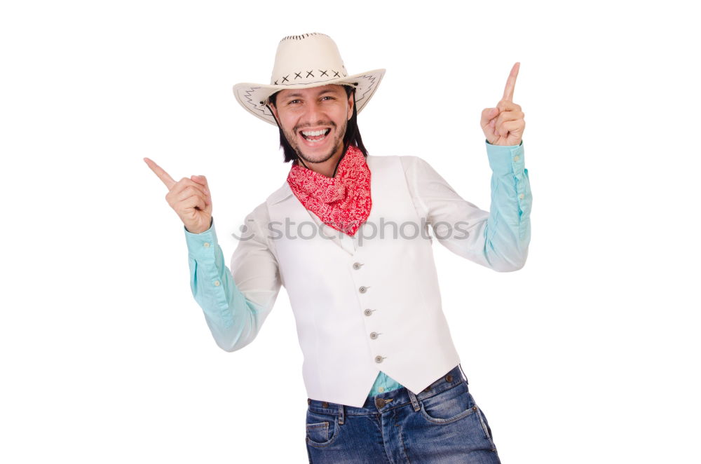 Similar – Image, Stock Photo Bearded man in hat against sunlight