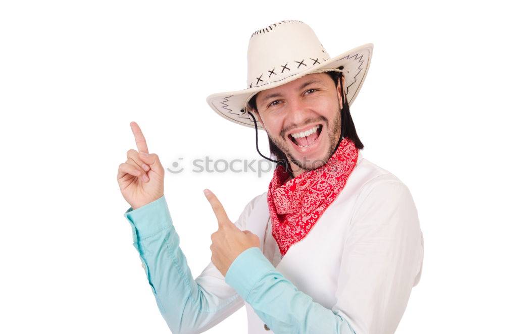 Similar – Image, Stock Photo Bearded man in hat against sunlight