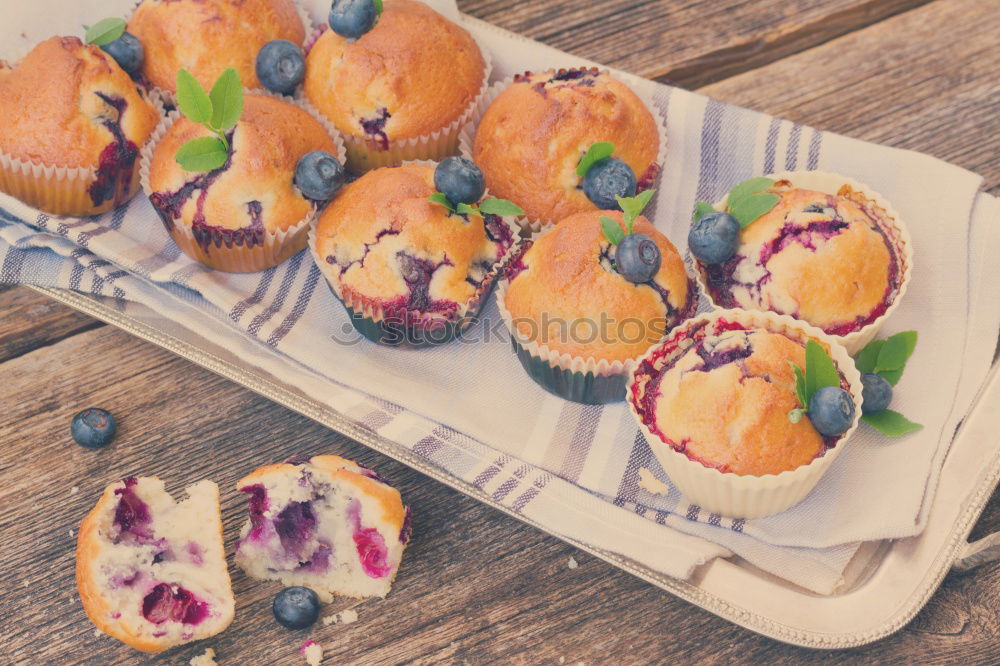 Similar – Image, Stock Photo Raspberry muffins Fruit