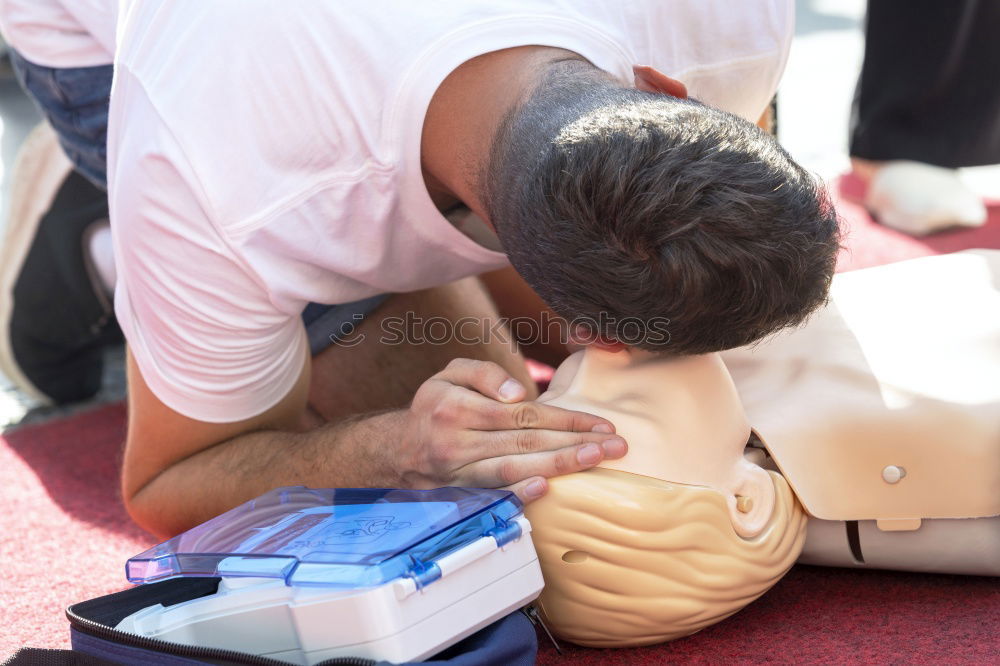 Similar – CPR training Illness Life