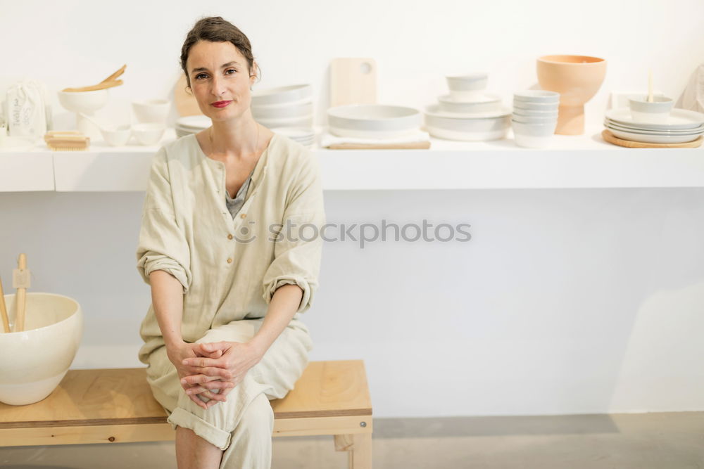 Image, Stock Photo Craftsman Handmade Artist Showroom Workshop Concept