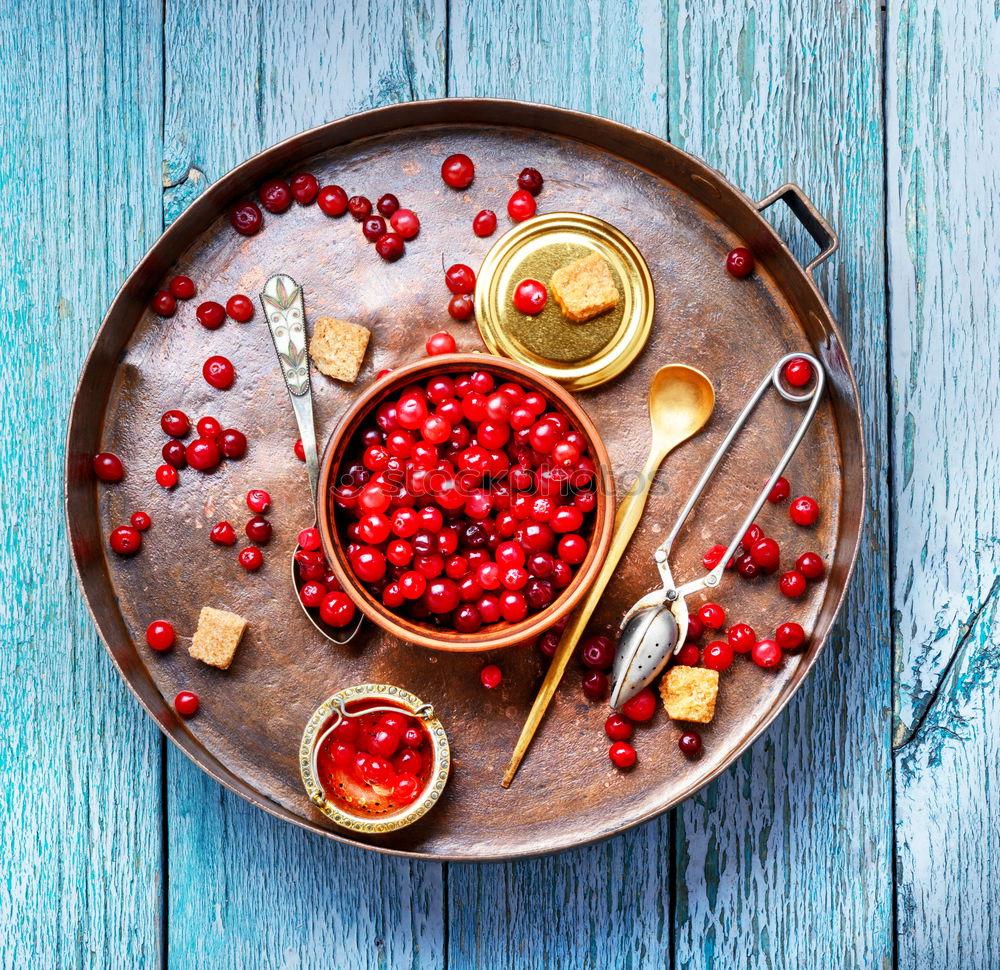 Berries of cranberries for tea