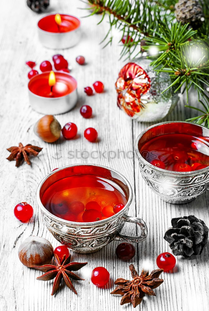 Similar – Image, Stock Photo Mulled wine glass with orange, cinnamon and star anise