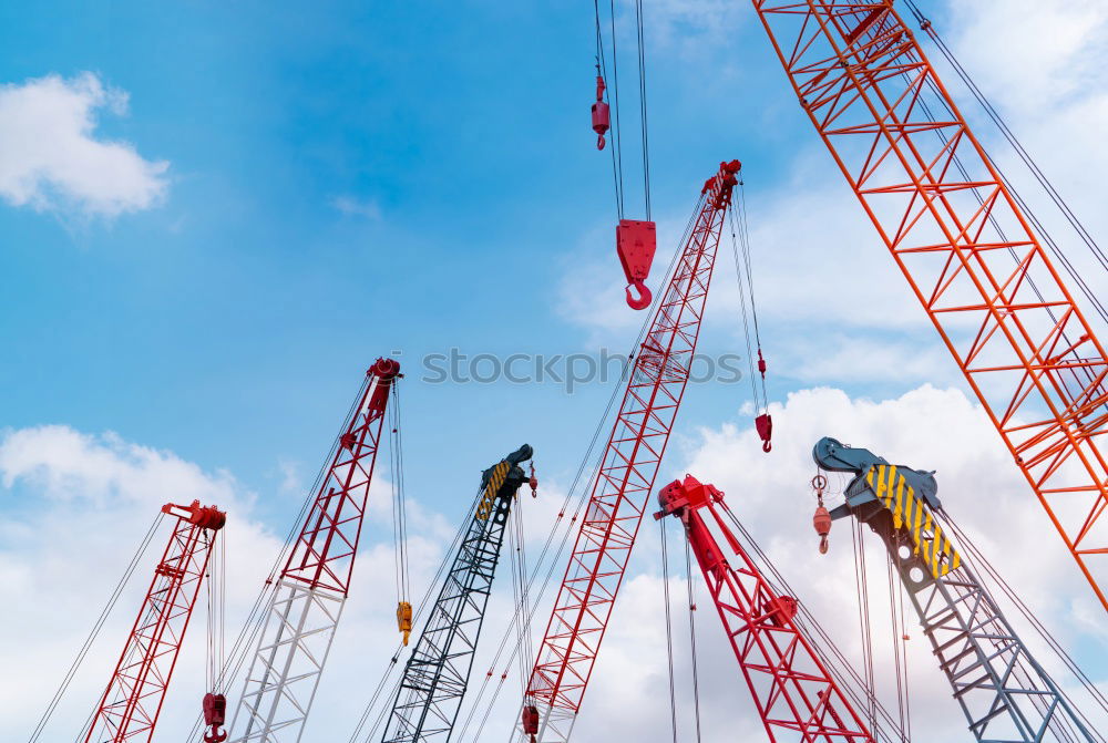 Similar – Image, Stock Photo Techtalk Crane Dusk Calm