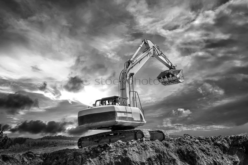Similar – Image, Stock Photo Crawler excavator in opencast mining