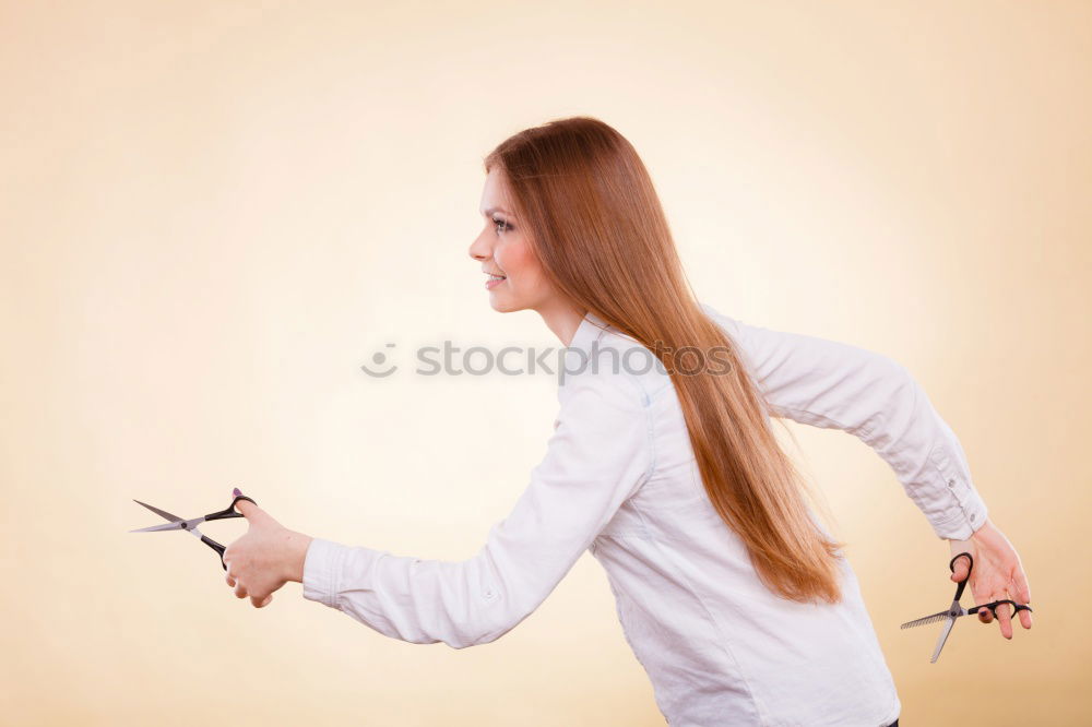 Similar – Image, Stock Photo hair stylist hairdresser