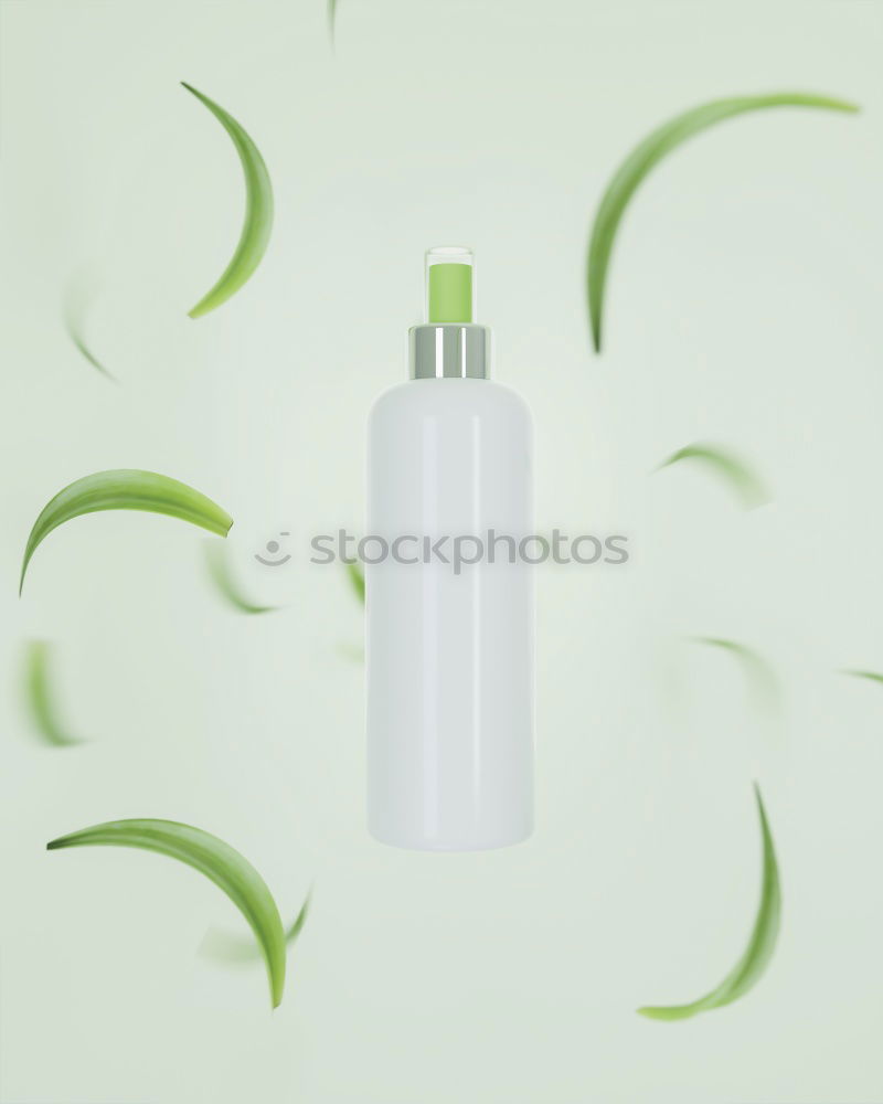Similar – Image, Stock Photo Natural cosmetics. Serum and face oil bottles with plants
