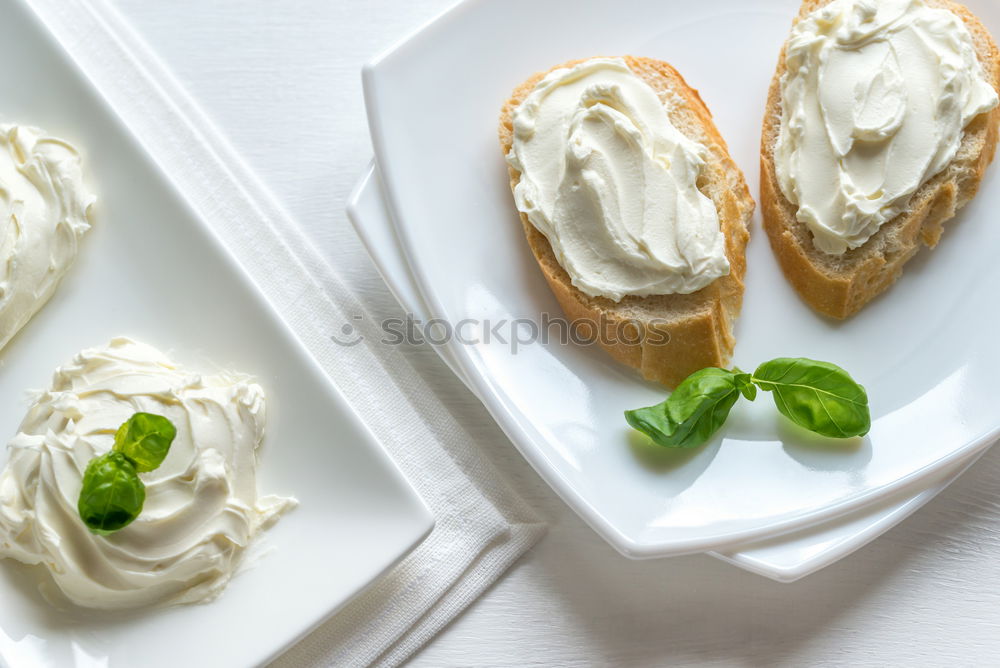 Similar – Image, Stock Photo Crispbread with cream cheese