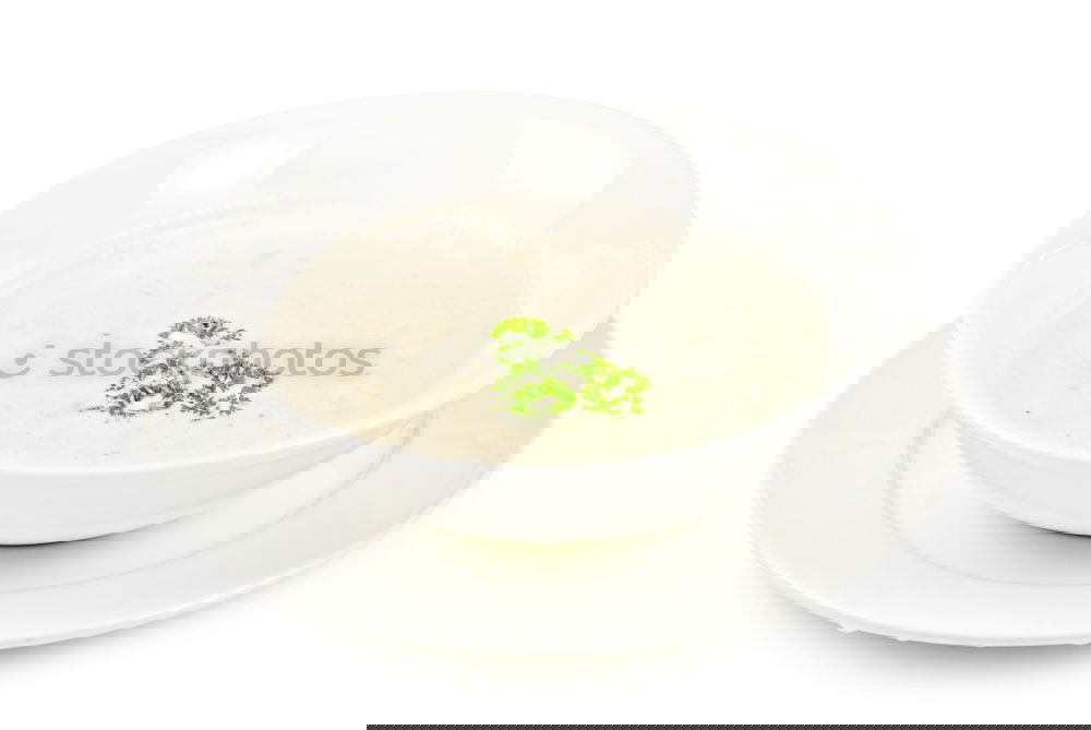 Similar – Image, Stock Photo French vichyssoise soup in bowl