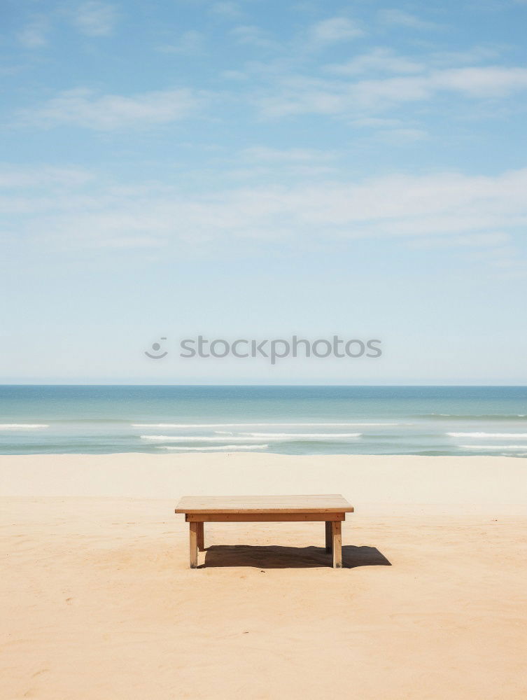 Similar – Image, Stock Photo on the beach l here I am at home