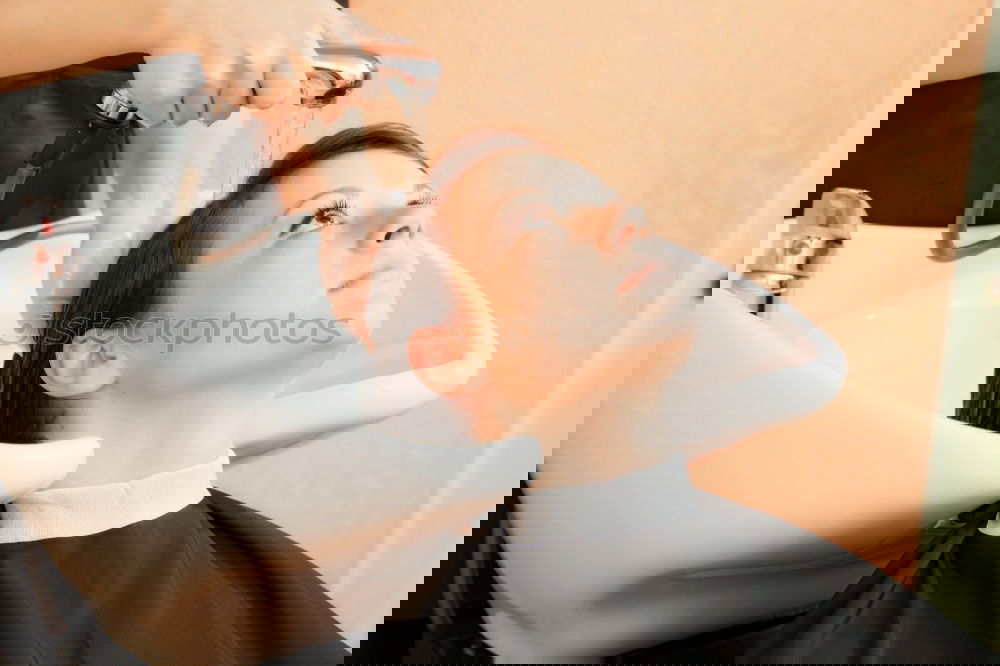 Similar – Image, Stock Photo Barber using grooming machine