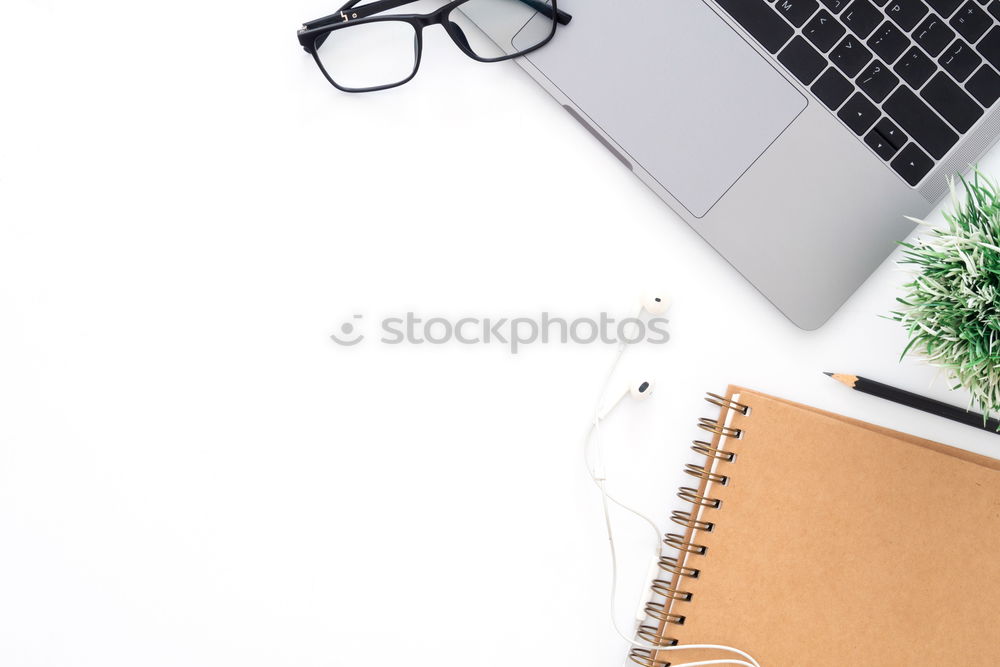 Similar – Flat lay photo of office desk