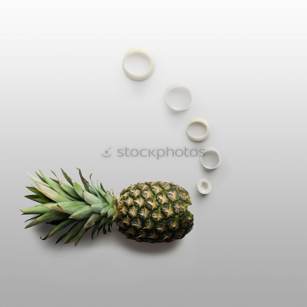 Image, Stock Photo Flying Pineapple Fruit