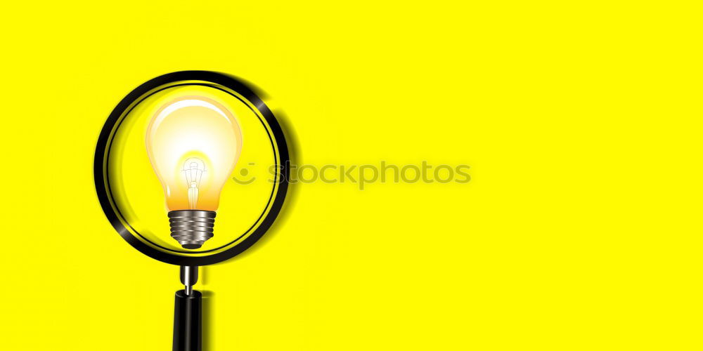 Similar – Magnifying glass on yellow background