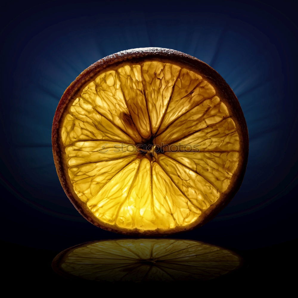 Similar – Image, Stock Photo Jammy Orange Triple on Blue