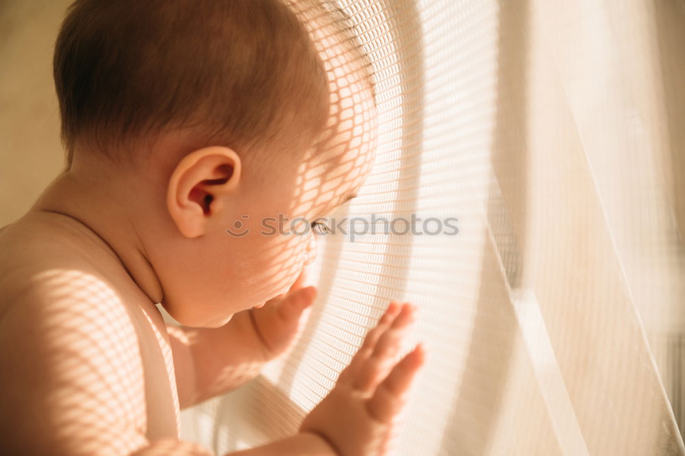 Similar – Baby and mom to the window