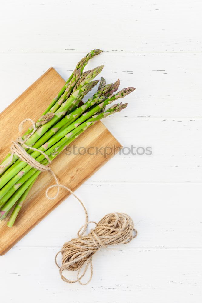 Similar – Image, Stock Photo Green asparagus in pot with cooking spoon