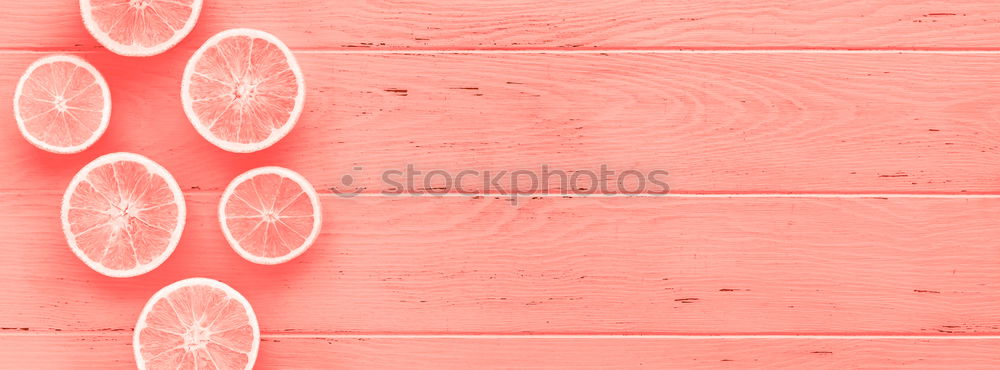 Similar – Image, Stock Photo Three red dried skeleton leaves in corner on pink paper