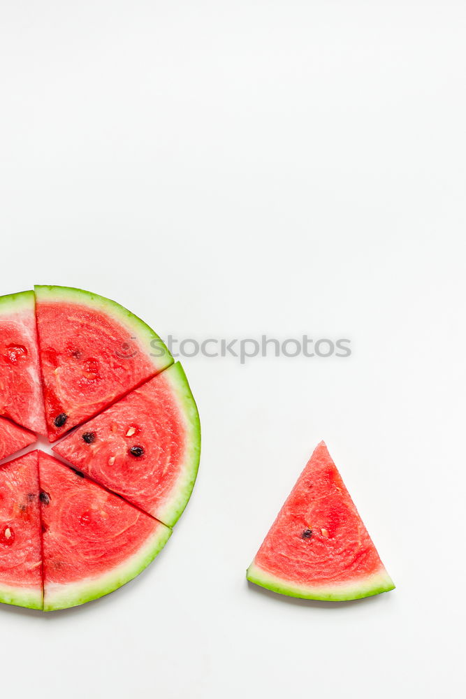 Similar – Pattern red watermelon on background. Flat lay, top view