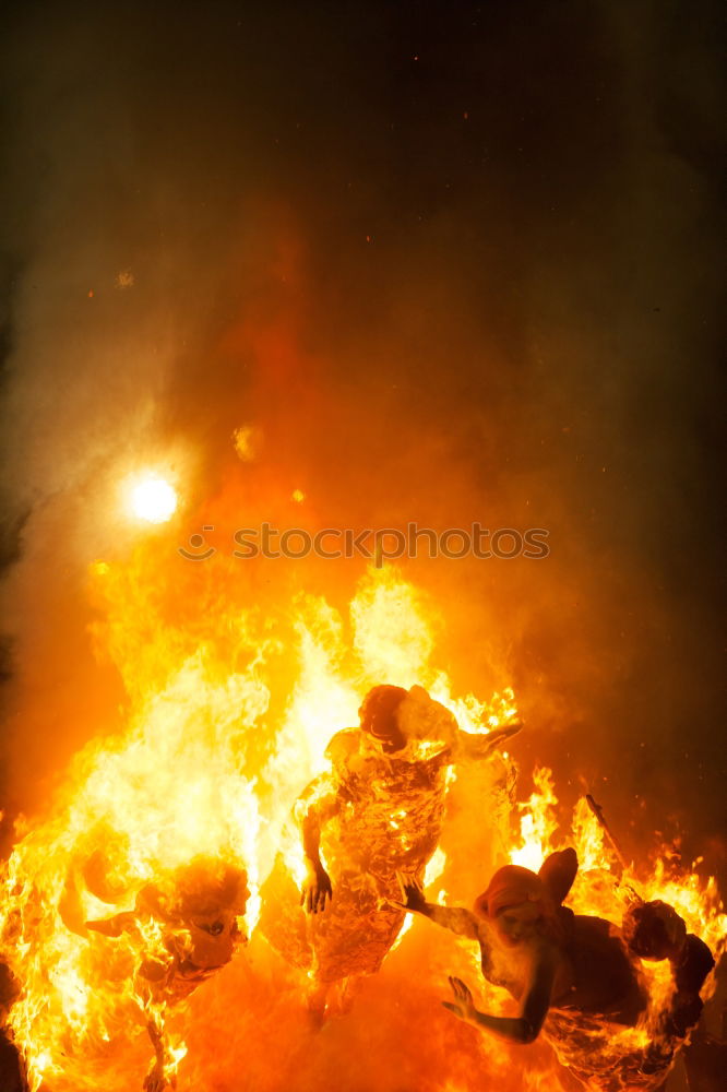 Foto Bild flammendes Inferno Feuer