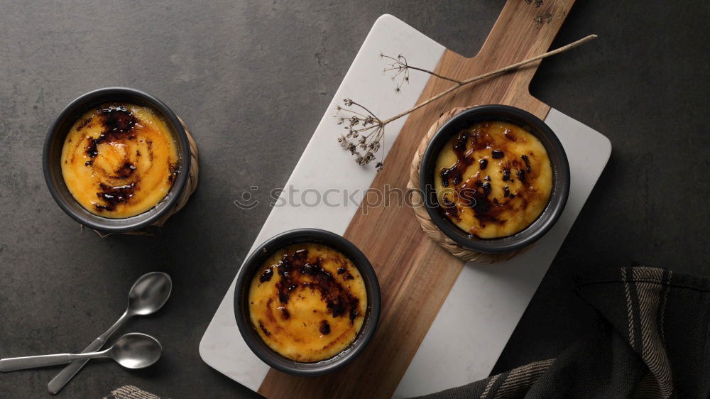 Similar – Image, Stock Photo Casserole dish with peaches and honey