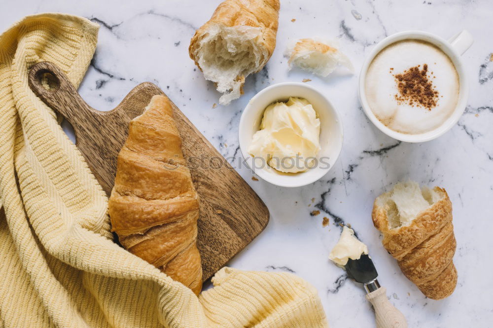 Similar – fresh bread and baked goods on wooden