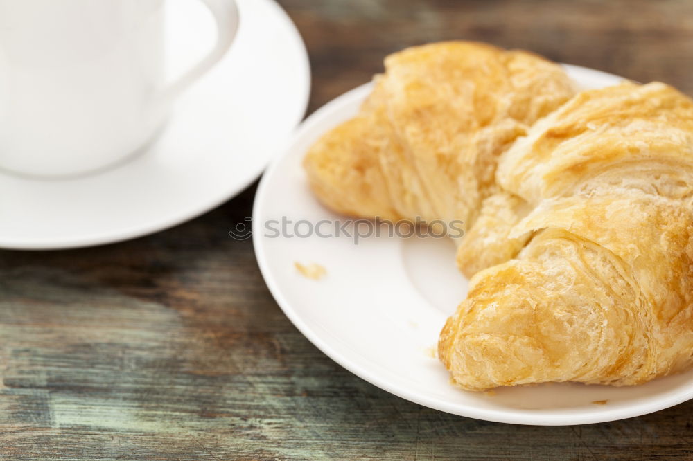 Similar – Image, Stock Photo croissant Croissant Coffee